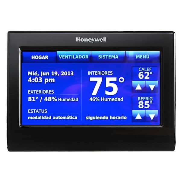 Honeywell 7-Day Wi-Fi Smart Programmable Thermostat with Voice Control  RTH9590WF - The Home Depot