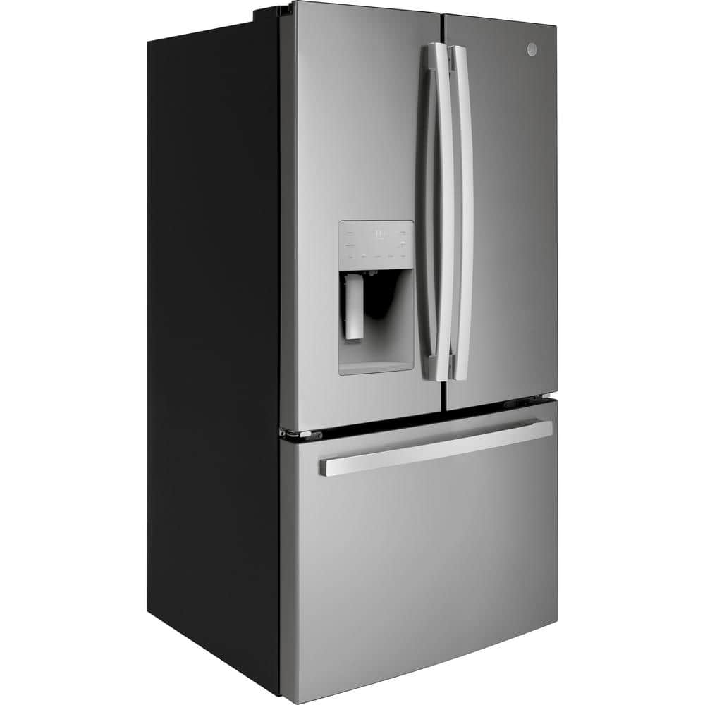 Stainless Steel French Door Refrigerator with Ice Maker and Smart Features