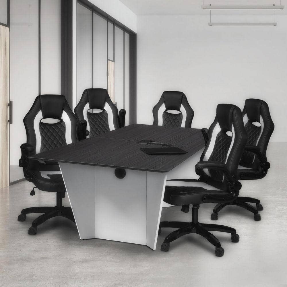 Regency Array 72 in. Ash Grey Conference Table with Power Data