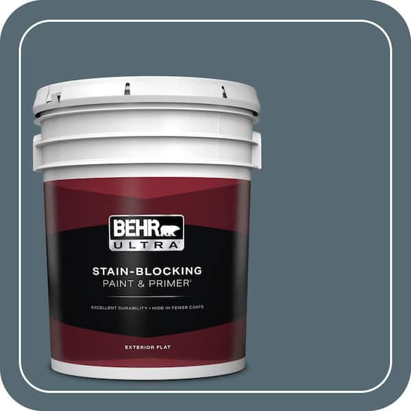 BEHR ULTRA 5 gal. #540F-6 Distance Flat Exterior Paint & Primer