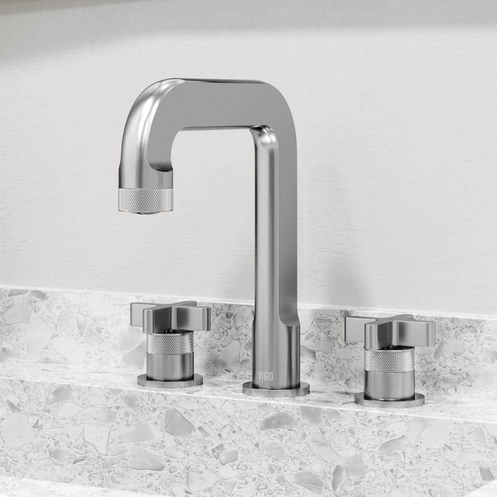 Wythe Urban Aesthetic Brushed Nickel Widespread Bathroom Faucet