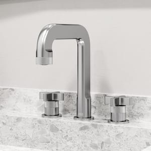 Wythe Two Handle Three-Hole Widespread Bathroom Faucet in Brushed Nickel