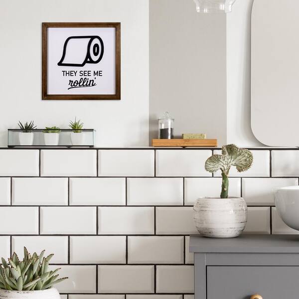 Printable Subway Wall Art Bathroom