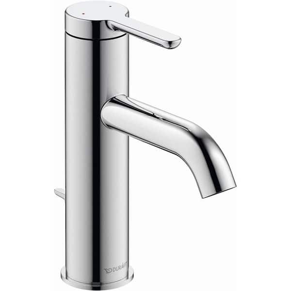 Duravit C1 Single-Handle Single-Hole Bathroom Faucet without Drain Kit in Chrome