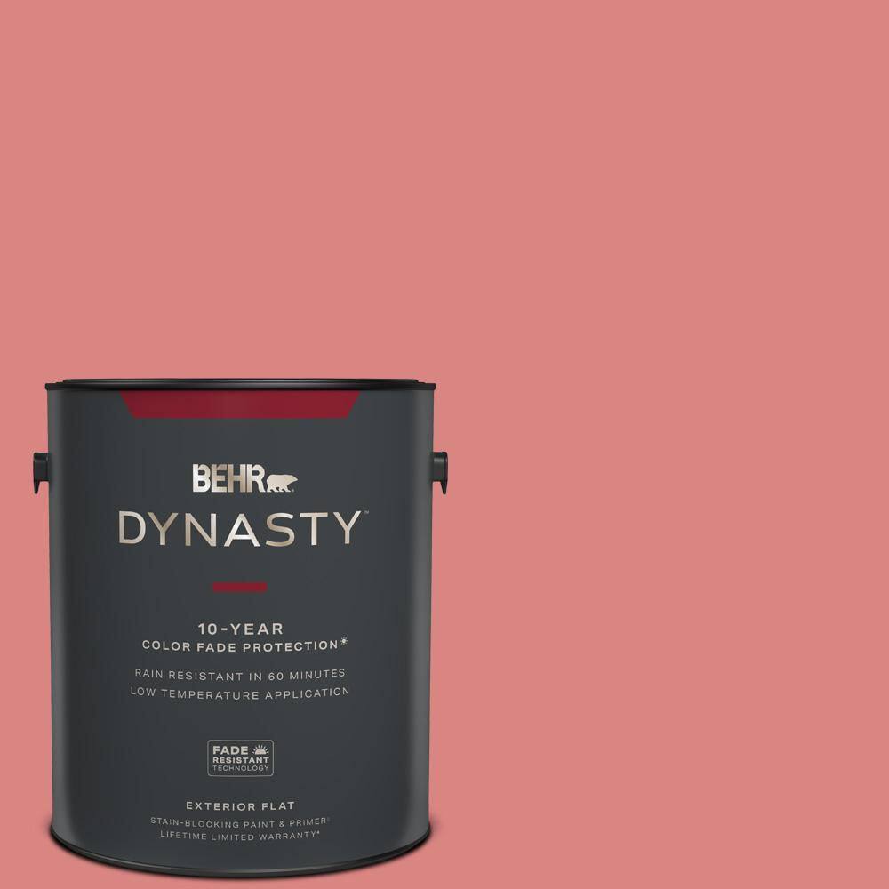 BEHR DYNASTY 1 gal. M1605 Pink Damask Flat Exterior StainBlocking