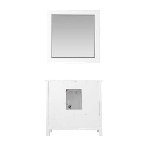 Isla 36 Single Bathroom Vanity Set with Carrara White Marble Countert –  Altair Design USA