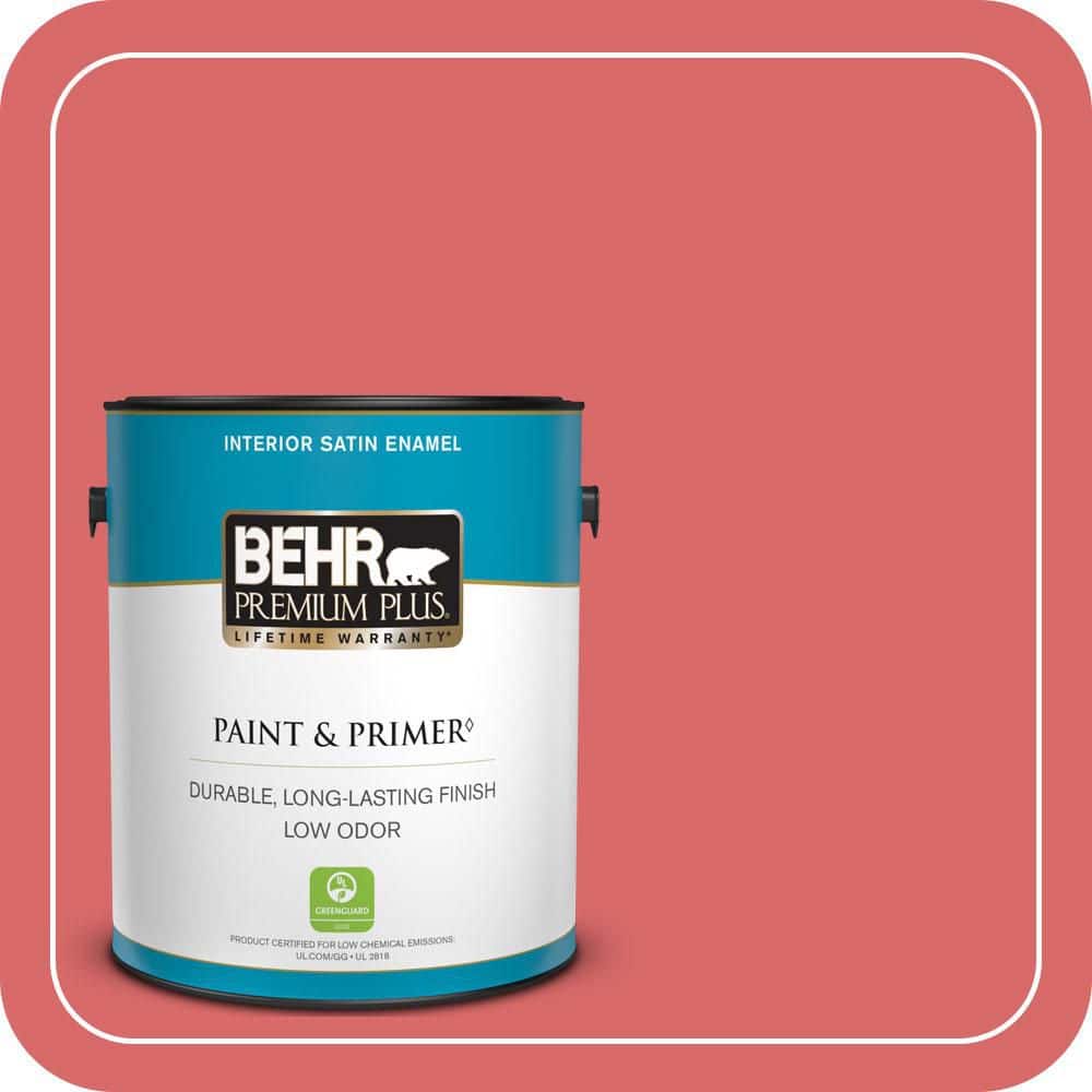 1 gal. #160B-6 Coral Expression Satin Enamel Low Odor Interior Paint & Primer product image for price tracking