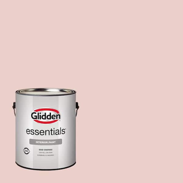 Glidden Essentials 1 gal. PPG1058-2 Cameo Peach Flat Interior Paint