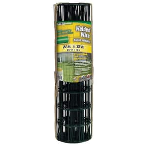 2 ft. x 25 ft. 14-Gauge Green Welded Wire