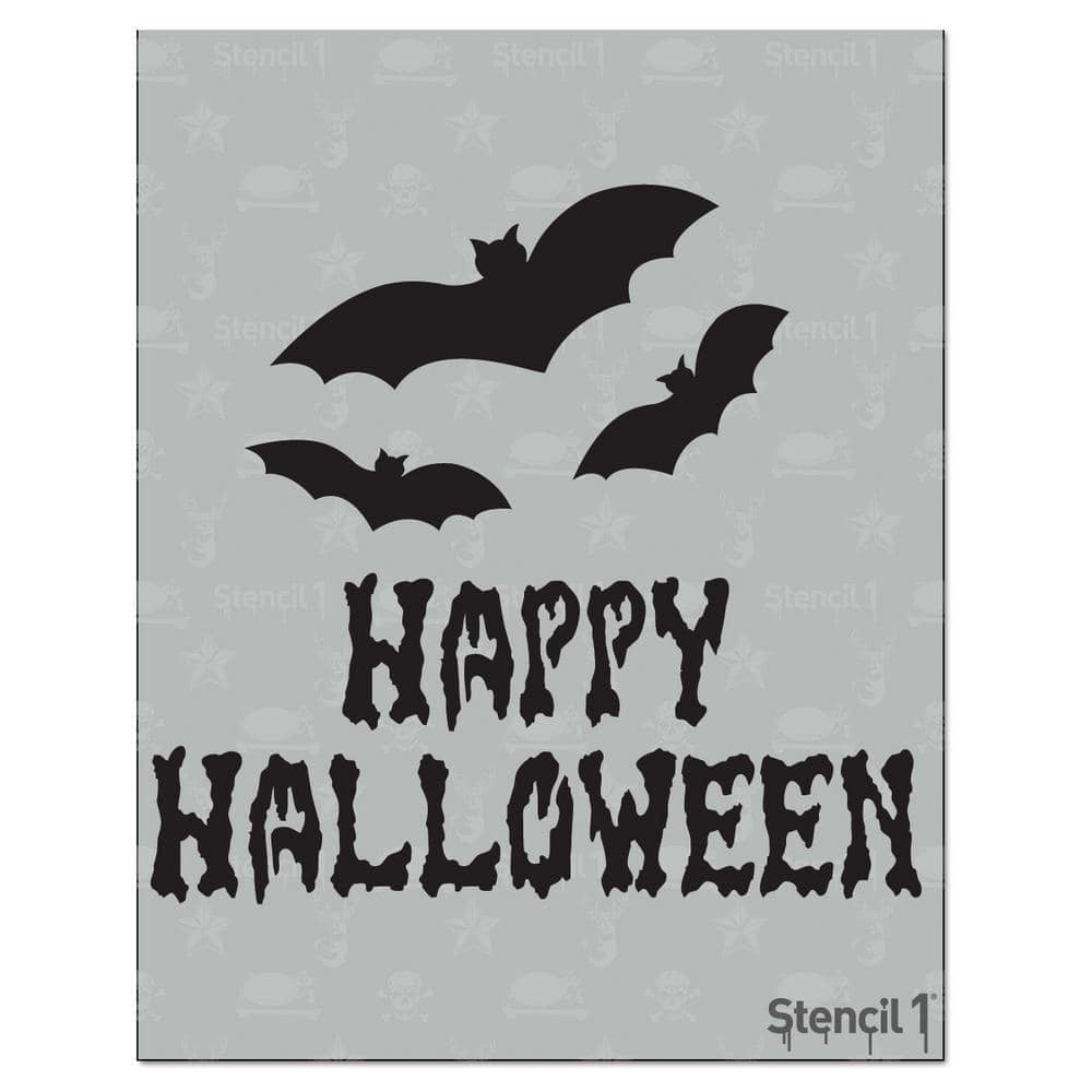 Haunted Halloween Tree Stencil - Reusable Color, Draw, Paint Custom Stencil  Art
