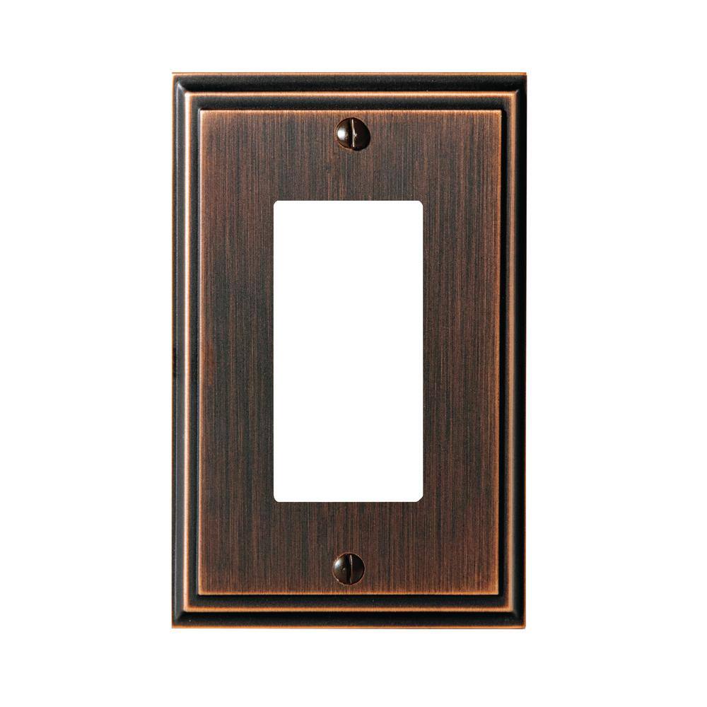 Bronze 1-Gang Decorator/Rocker Wall Plate (1-Pack)