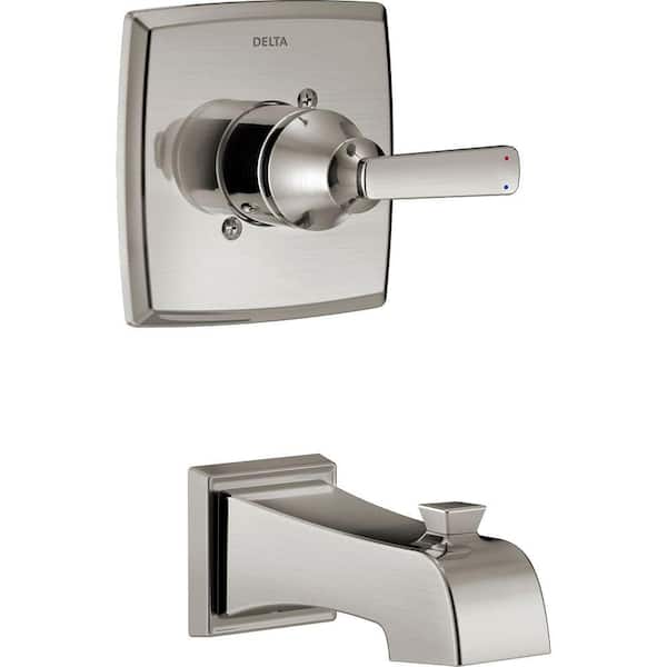 Ashlyn 1-Handle Tub Filler Trim Kit in Stainless (Valve Not Included)