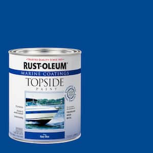 Rust-Oleum Marine 1 qt. Gloss White Topside Paint (Case-2) 396959 - The ...
