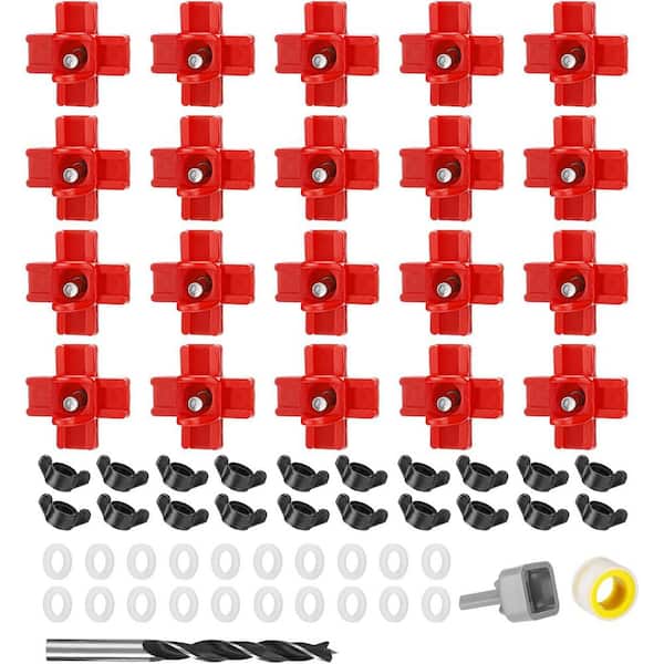 Automatic Horizontal Chicken Nipples Water Feeder 20 Pack Easy Install Poultry Drinkers for Chick Duck Quail Durable ABS
