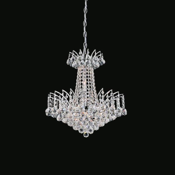 CWI Lighting Posh 11 Light Down Chandelier With Chrome Finish