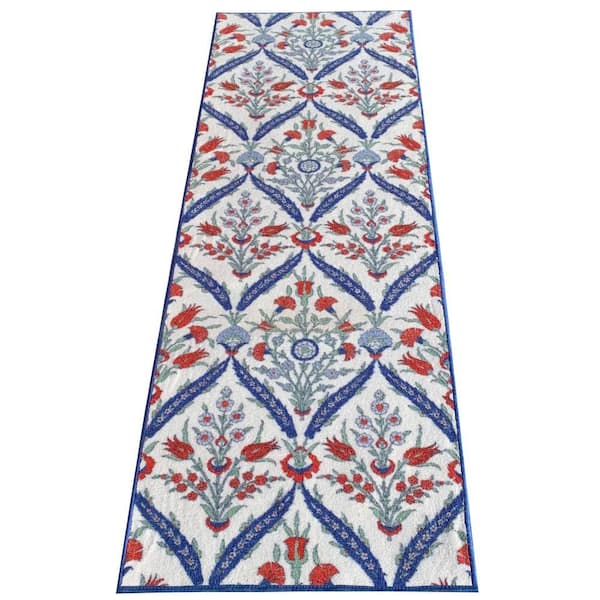 Cini Multi Color 26 in. W x 2 ft. L RunnerRug/Stair Runner 4.4 sq. ft.