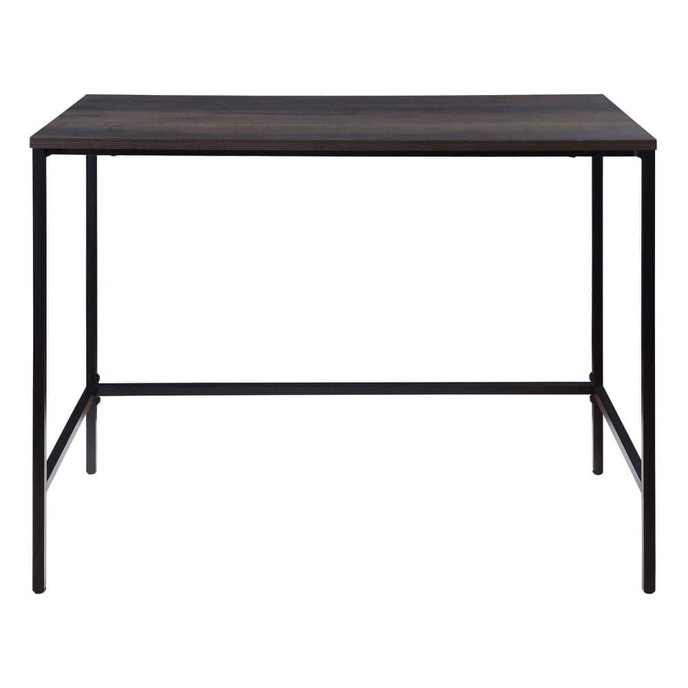 Ozark Ash and Black Steel Rectangular Home Office Desk
