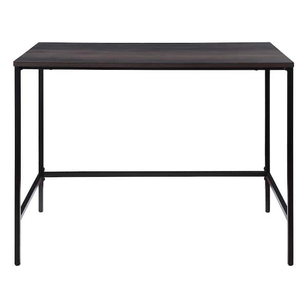 OSP Home Furnishings Contempo 42 in. Desk in Ozark Ash with Black Metal Finish (Set of 1)