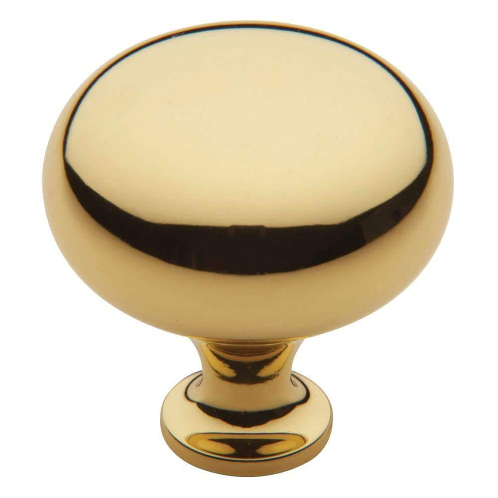 Baldwin Classic 1 3 4 In Polished Brass Round Cabinet Knob 4709 030   Baldwin Cabinet Knobs 4709 030 Bin 64 1000 