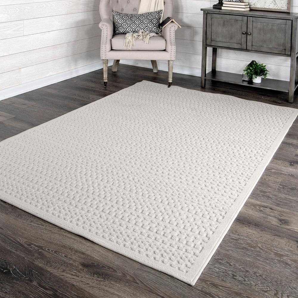 Natural Gray High Low Indoor Outdoor Area Rug