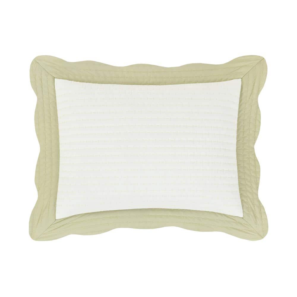 Ashford Green Cotton King Quilted Sham