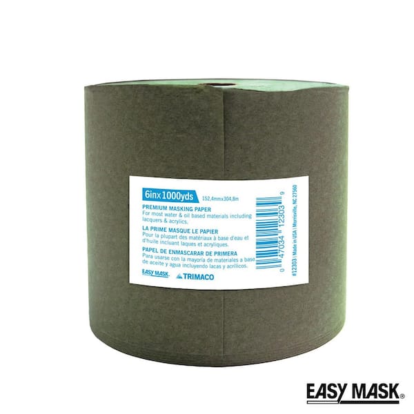 TRIMACO Easy Mask 6 IN. X 1000 FT. Green Premium Masking Paper