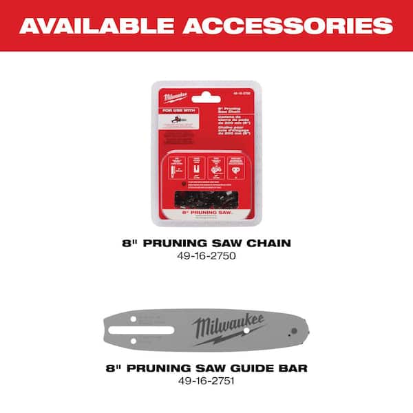 Milwaukee - M18 FUEL 8 in. 18V Lithium-Ion Brushless HATCHET Pruning Saw Kit with 6Ah High Output Battery and Charger