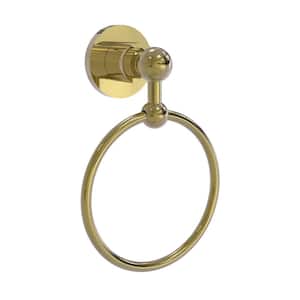 Astor Place Collection Towel Ring in Unlacquered Brass