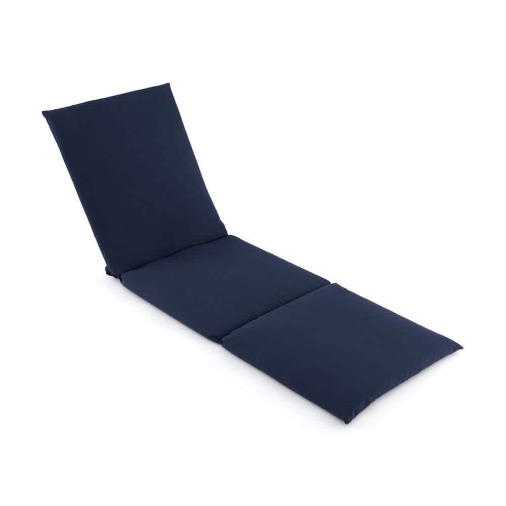72 in. x 23 in. Foam Patio Chaise Lounge Cushion with Tri-Fold Design and Fixing Straps, Navy price history on PriceWatchPro