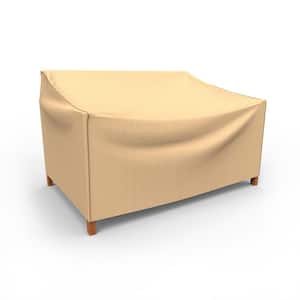 StormBlock Small Tan Outdoor Patio Sofa Cover