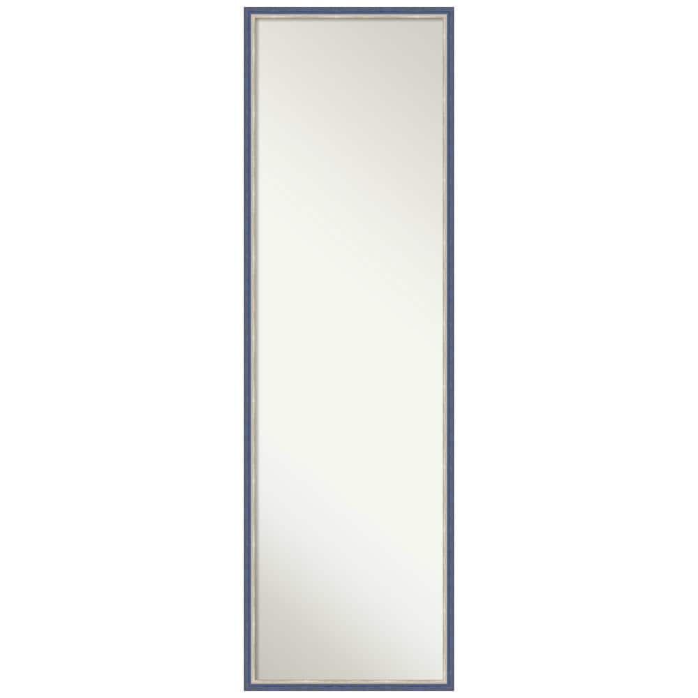 Amanti Art Theo Blue Narrow 15 25 In X 49 25 In Non Beveled Modern amanti-art-theo-blue-narrow-15-25-in-x-49-25-in-non-beveled-modern