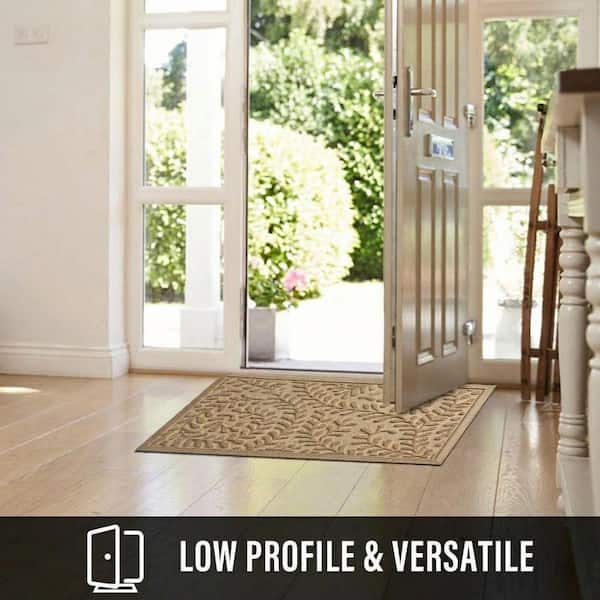 Justincity Absorbent Dirt Trapping Door Mat 29x17 in. Non Slip Low