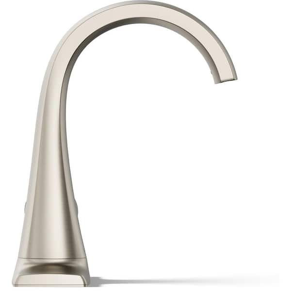 KOHLER Cursiva Single Handle Single Hole Bathroom Faucet in Vibrant Brushed Nickel