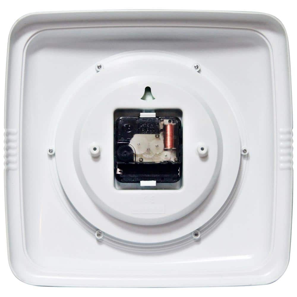 9.25" Green Retro Plastic Square Analog Wall Clock
