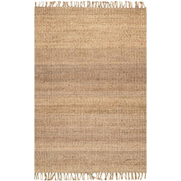 nuLOOM Handmade Tan Doormat 3 ft. x 5 ft. Solid Area Rug CLAL01E-305 ...