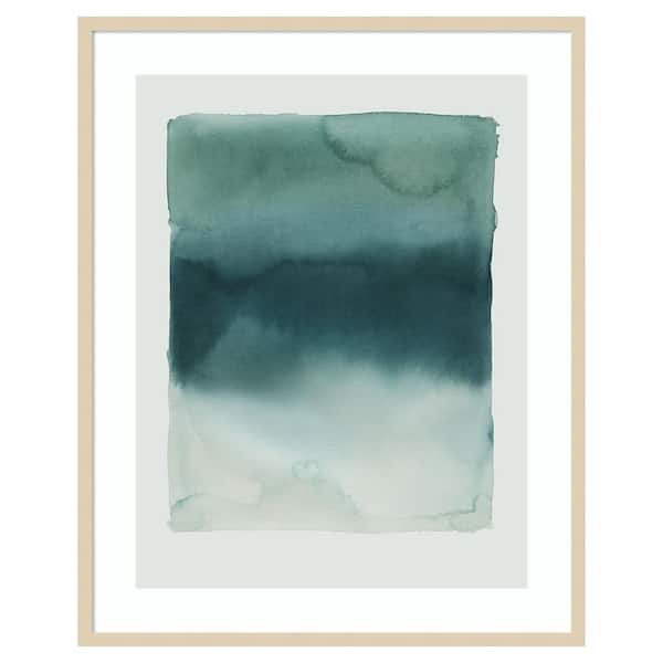 Amanti Art Tide Dye II by Grace Popp 33 in. W x 41 in. H. Wood Framed Wall Art Print Framed in Brown