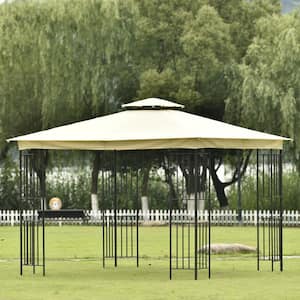 Patio 10 ft. x 10 ft. Beige Garden Canopy Gazebo