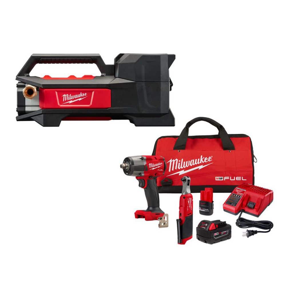 M18 Transfer Pump Bare Tool with M18/M12 FUEL 2PC Auto Kit price history on PriceWatchPro