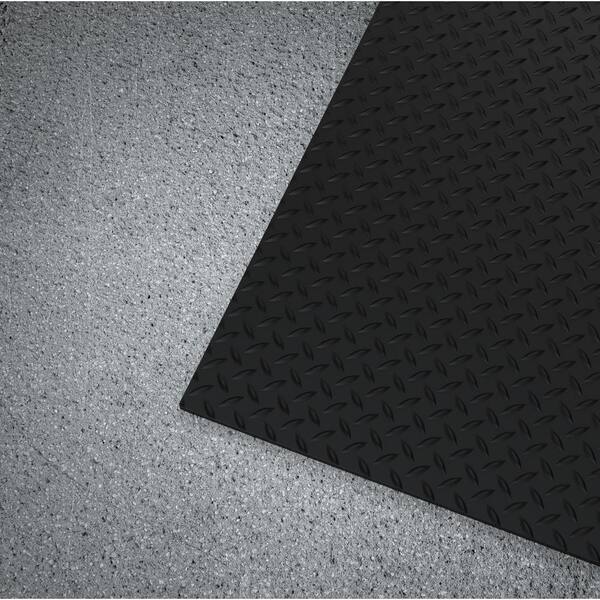 24 in. x 36 in. Multipurpose Black Rubber Mat