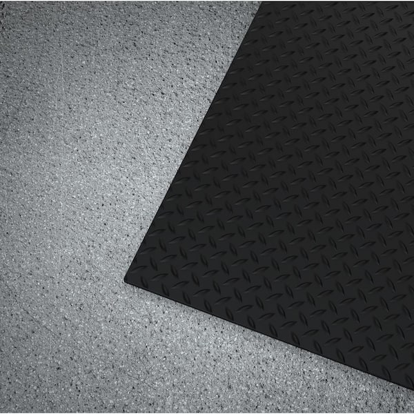 Comfy Feet Black Heavy-Duty Outdoor Floor Mat - Diamond - 36 inch x 24 inch - 1 Count Box