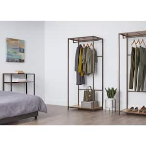 Bronze Bamboo Clothes Rack 30 in. W x 72 in. H