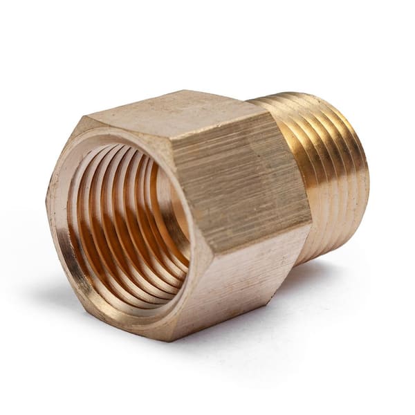 LTWFITTING 1/2 in. FIP x 1/2 in. MIP Brass Pipe Adapter Fitting