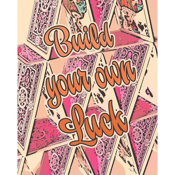VENICE BEACH Collections Build Your Own Luck by Grotto Studios 1 Piece Unframed Graphic Print Abstract Poster Art Print 16 in. x 20 in.