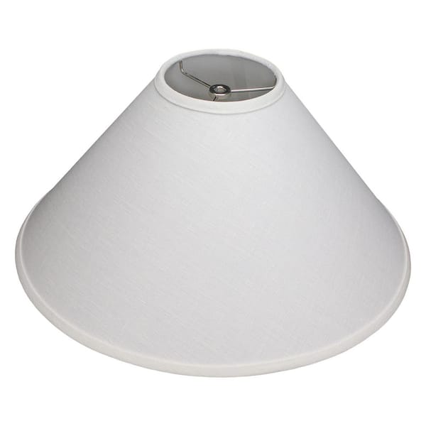 White Nickel Hardware Coolie Lamp Shade, Lamp Shade Home Hardware