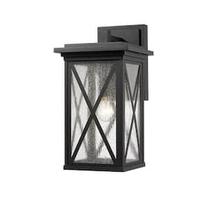 Brookside Black Outdoor Hardwired Wall Sconce with No Bulbs Included