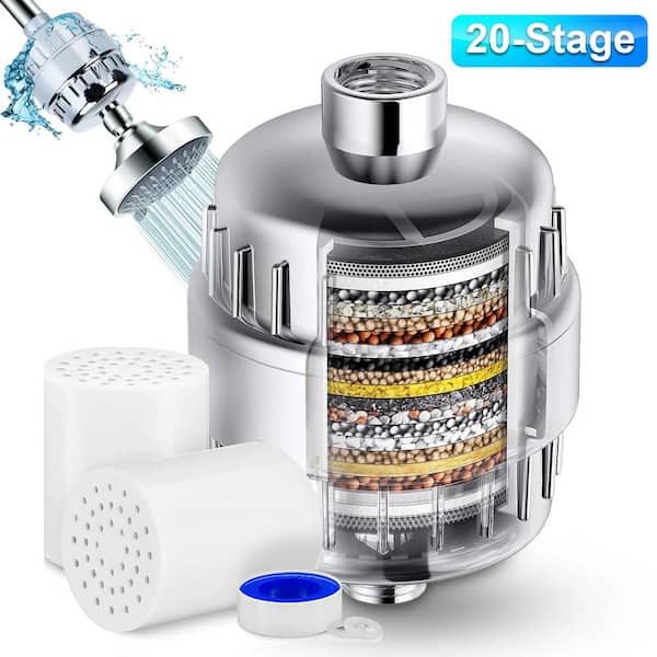 Lukvuzo 20 Stage Shower Head Filter with 2 Replaceable Lukvuzo 20 Stage Shower Head Filter with 2 Replaceable