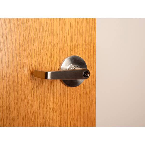 Global Door Controls Empire Style Commercial Storeroom Lever in Brushed Chrome