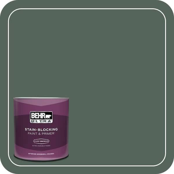BEHR ULTRA 1 qt. #460F-6 Medieval Forest Extra Durable Eggshell Enamel Interior Paint & Primer
