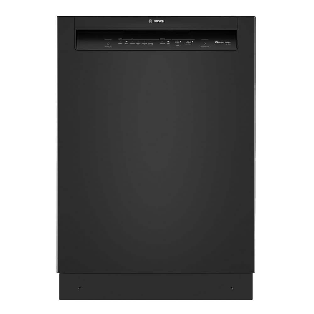 300 Series 24 in. Stainless Steel Front Control Tall Tub Dishwasher with Stainless Steel Tub in Black
