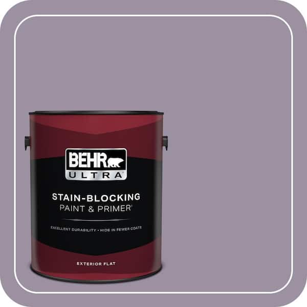 BEHR ULTRA 1 gal. #660F-5 Amethyst Phlox Flat Exterior Paint & Primer
